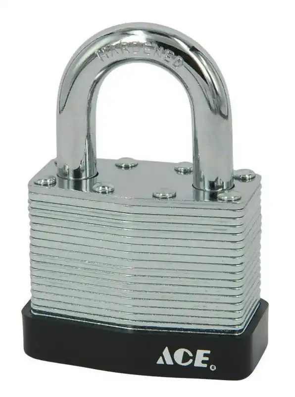 Ace 1-3/8 In. H X 1-3/4 In. W X 1-1/16 In. L Steel Double Locking Padlock 1 Pk