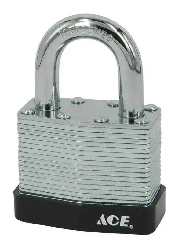 Ace 1-1/16 In. H X 1-3/16 In. W X 11/16 In. L Laminated Steel Pin Tumbler Padlock 1 Pk