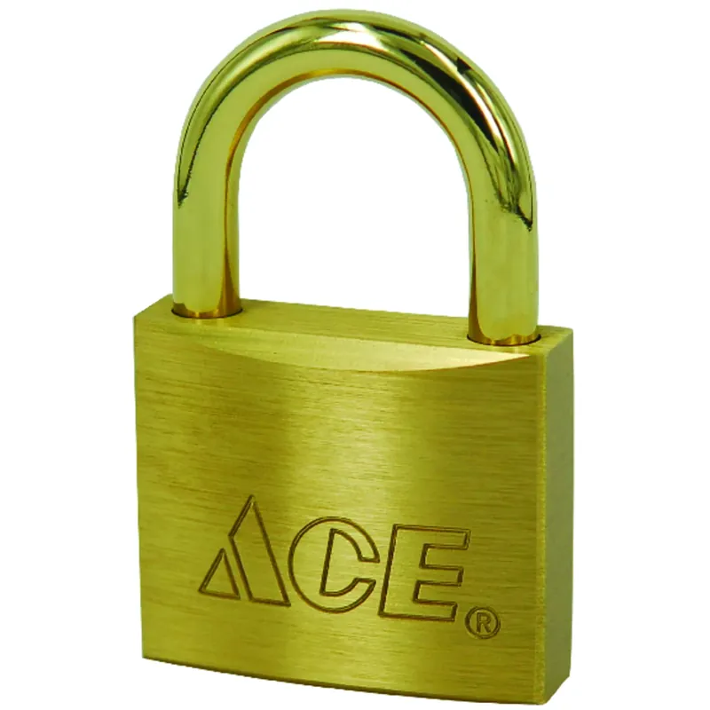 Ace 1-5/16 In. H X 1-1/2 In. W X 17/32 In. L Brass Double Locking Marine Padlock 1 Pk