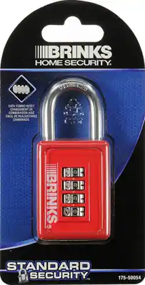 3.25 In. W X 1.574 In. L Die-cast Zinc 4-dial Combination Padlock