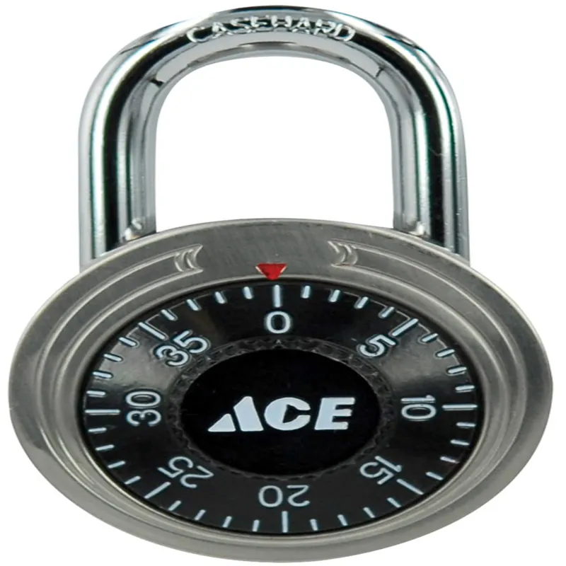 Ace 1-7/8 In. H X 1-7/8 In. W X 3/4 In. L Stainless Steel 3-Digit Combination Padlock 2 Pk