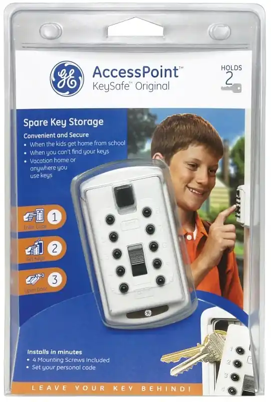 Kidde 4-1/8 In. H X 2.5 In. W X 2-1/4 In. L Steel 3-Digit Combination Key Safe