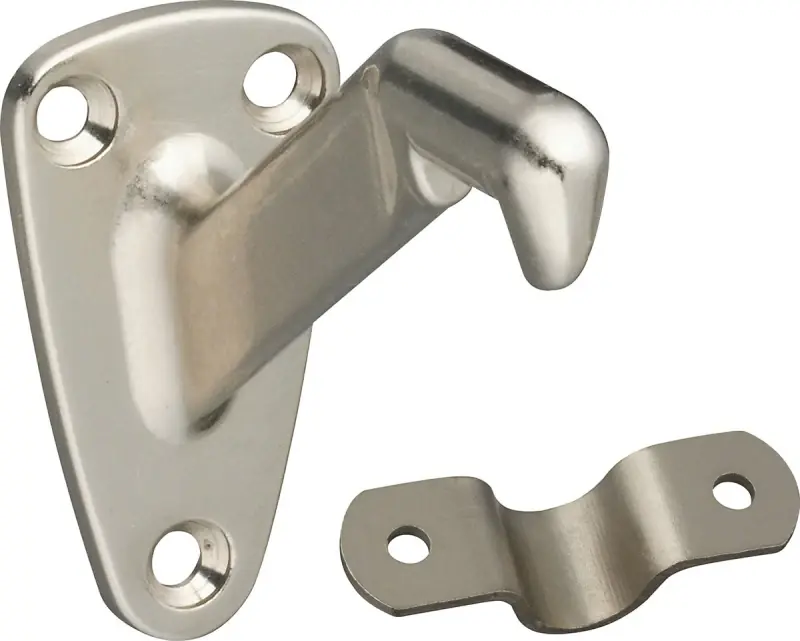 2-Pc. Handrail Bracket, Satin Nickel