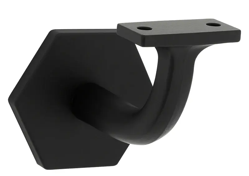 1-Pc. Powell Handrail Bracket, Matte Black