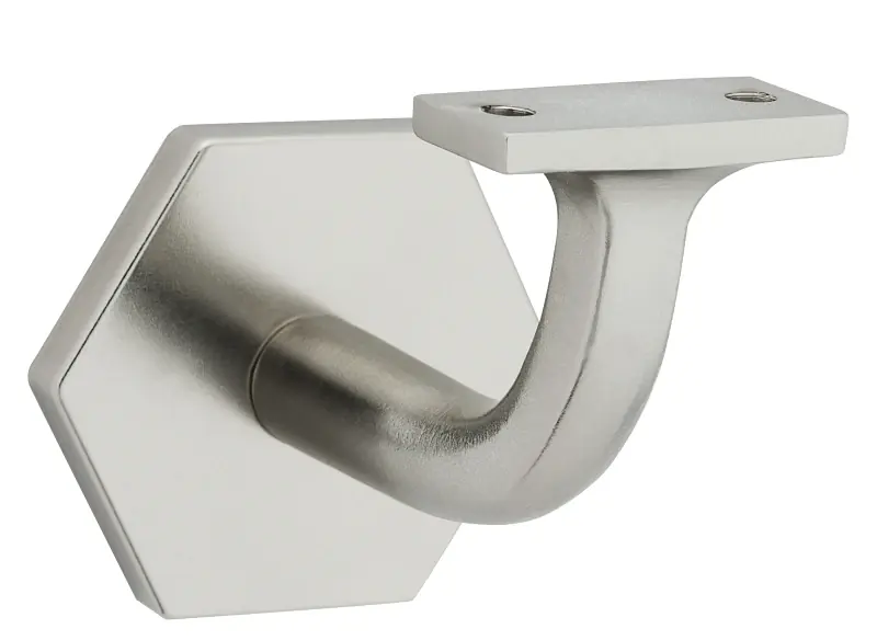 1-Pc. Powell Handrail Bracket, Satin Nickel