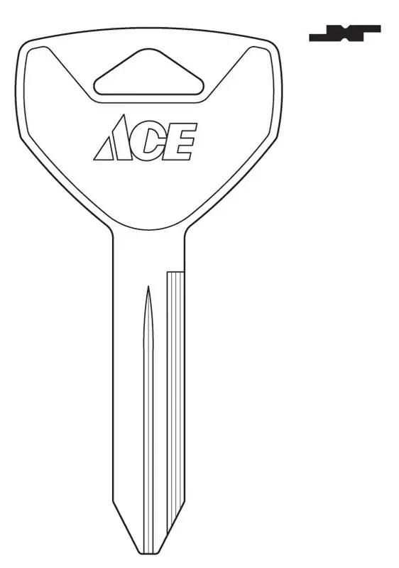 Automotive Key Blank Double Sided Ez Y157 For Chrysler Vehicles