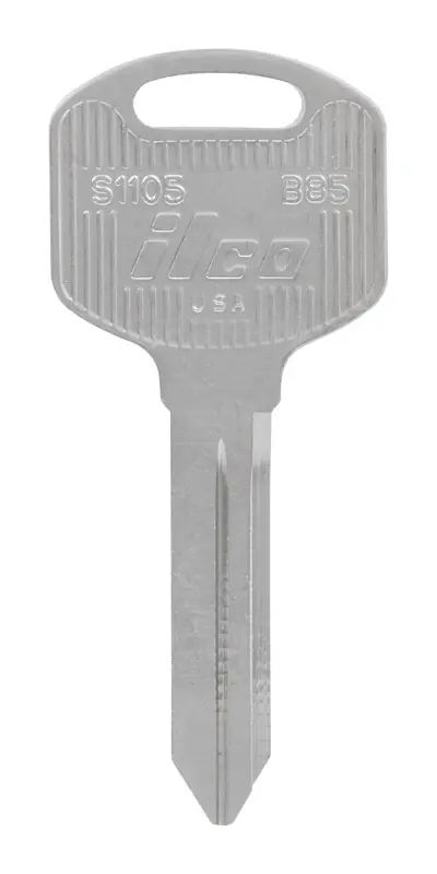 HILLMAN Traditional Key Automotive Key Blank Double For GM Silver
