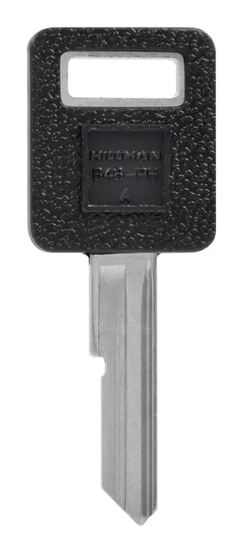 HILLMAN Traditional Key Automotive Key Blank Single For GM Black/Silver