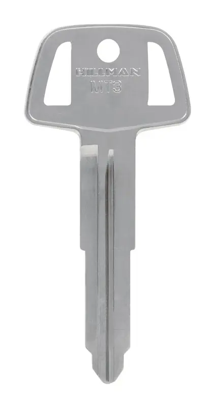 HILLMAN Traditional Key Automotive Key Blank Double For Mitsubishi Silver