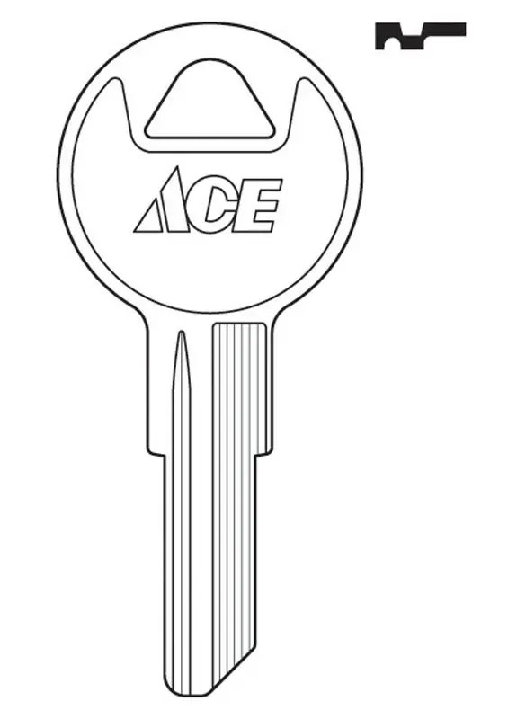 House/office Key Blank Single Sided For Ilco Locks Model In8