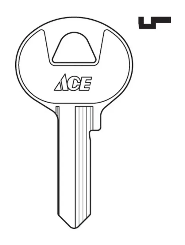 Padlock Key Blank Single Sided For Master Locks Model 86368