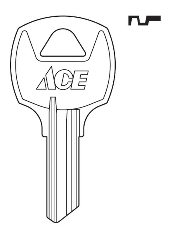 Ace House/Office Key Blank Single Sided For National Locks