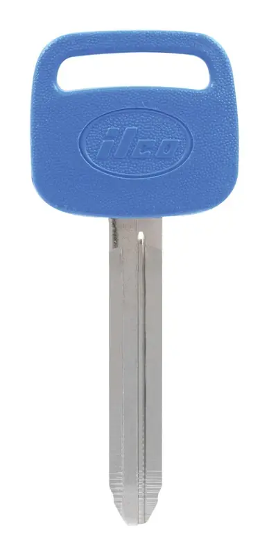 HILLMAN ColorPlus Traditional Key Motorcycle Key Blank Double For Toyota Blue/Silver