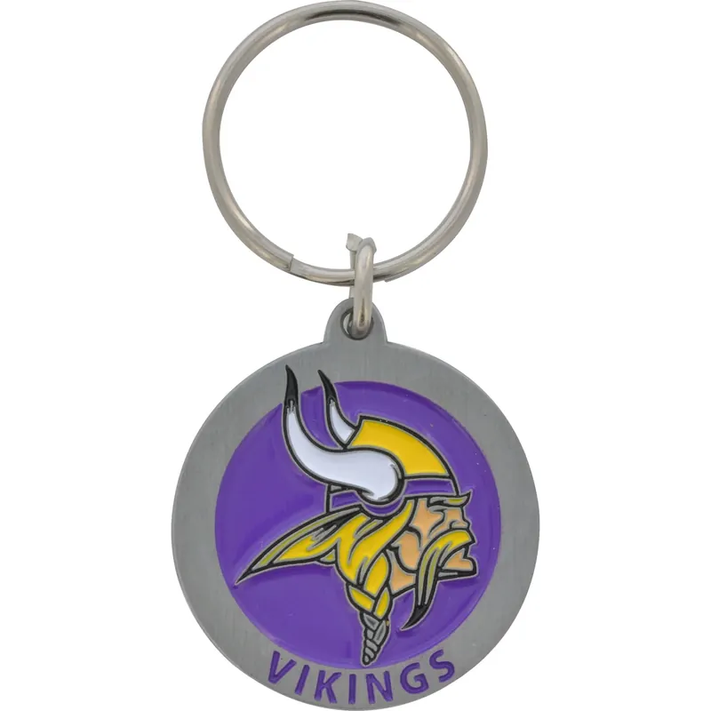 Hillman Minnesota Vikings Metal Silver Decorative Key Chain - Officially Licensed Nfl Accessory