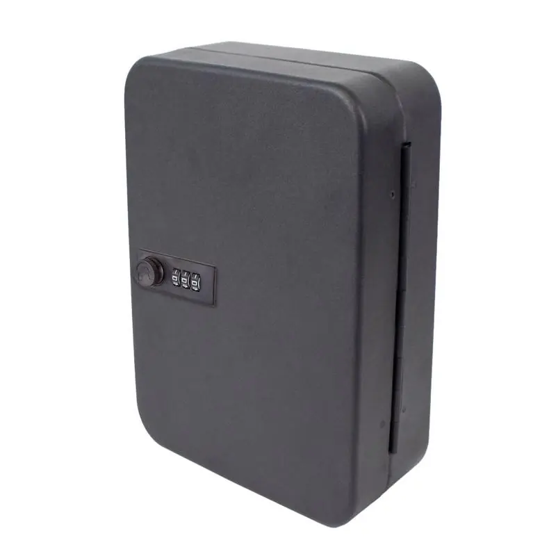 Lucky Line Black Steel Key Cabinet With Combination Lock, Model 62700
