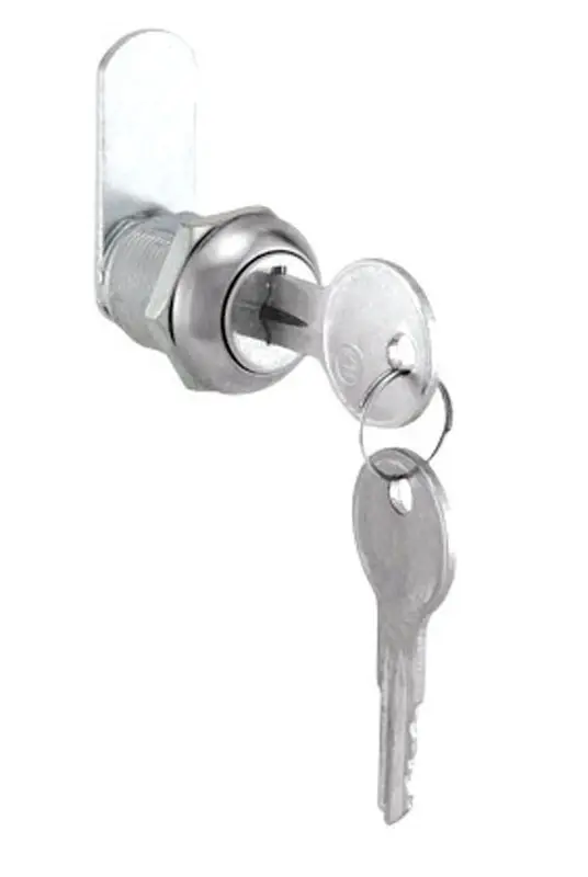 Chrome Brass Cam Lock For Cabinets, Mailboxes, Doors, And Lockers - Model 01-3112-218