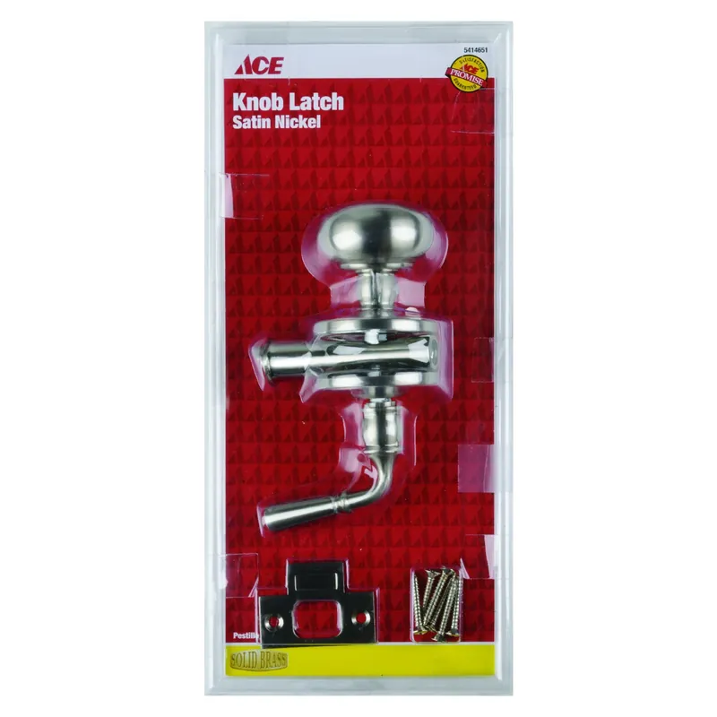 Ace Satin Nickel Brass Screen Storm Door Latch 1 Pk