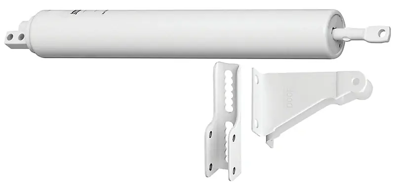 Storm Door Closer, Air-Controlled, White