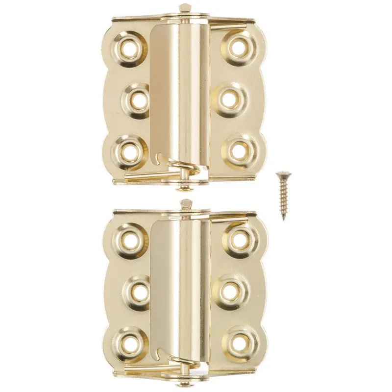 Ace 2-3/4 In. L Bright Brass Brass Screen/Storm Self Closing Hinge 2 Pk
