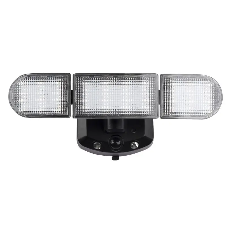 Alpha Motion-sensing Battery Powered Led Black Security Floodlight - 1200 Lumens