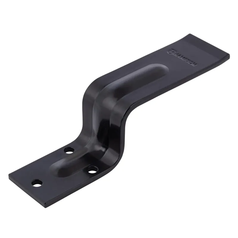 Black Steel Bracket 6-9/32 In. Length For Door Hardware