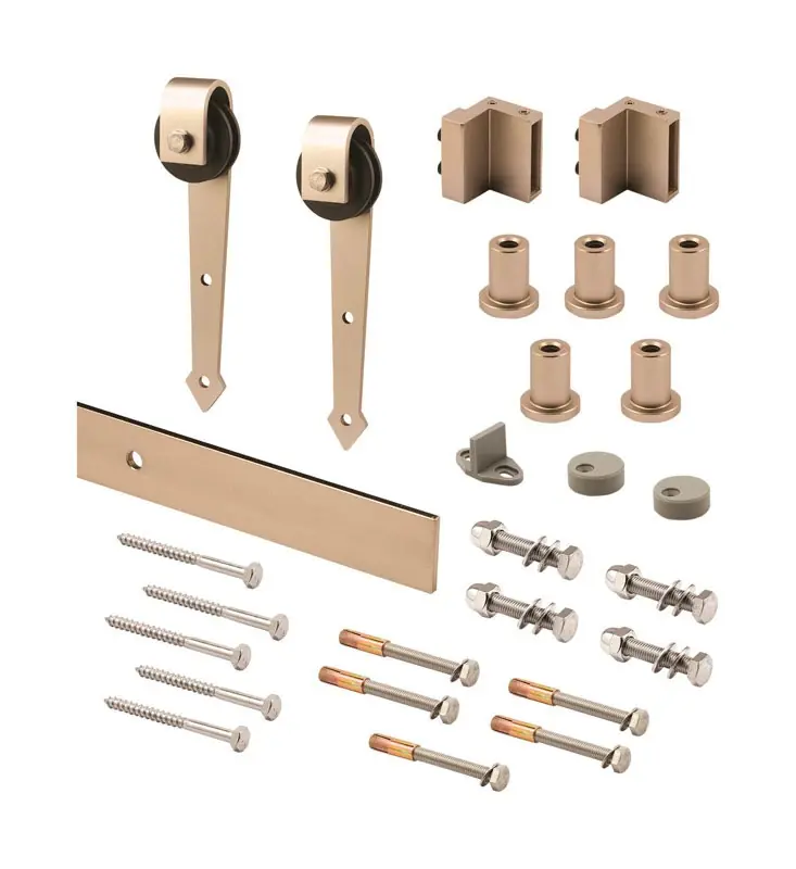 Prime-Line Silver Steel Barn Door Hanger Kit 1 Pk
