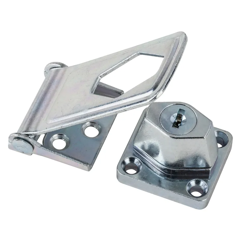 National Hardware Zinc-Plated Steel 3.5 In. L Keyed Hasp Lock 1 Pk