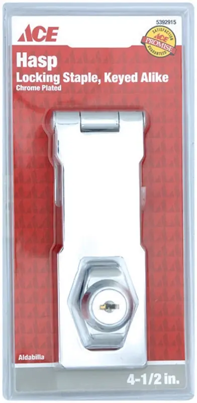 Steel 4-1/2 In. Keyed Alike Hasp Lock For Security And Versatility