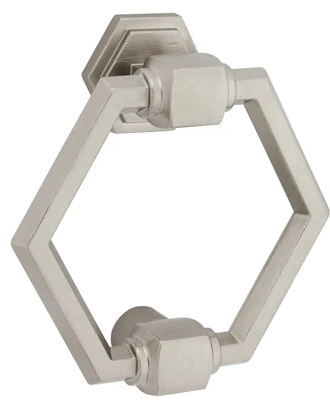 Powell Door Knocker, Satin Nickel