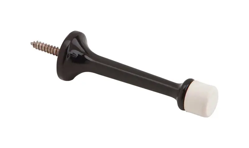 3-3/16 In. W X 7/8 In. L Aluminum Black Door Stop - Model 61a-blk