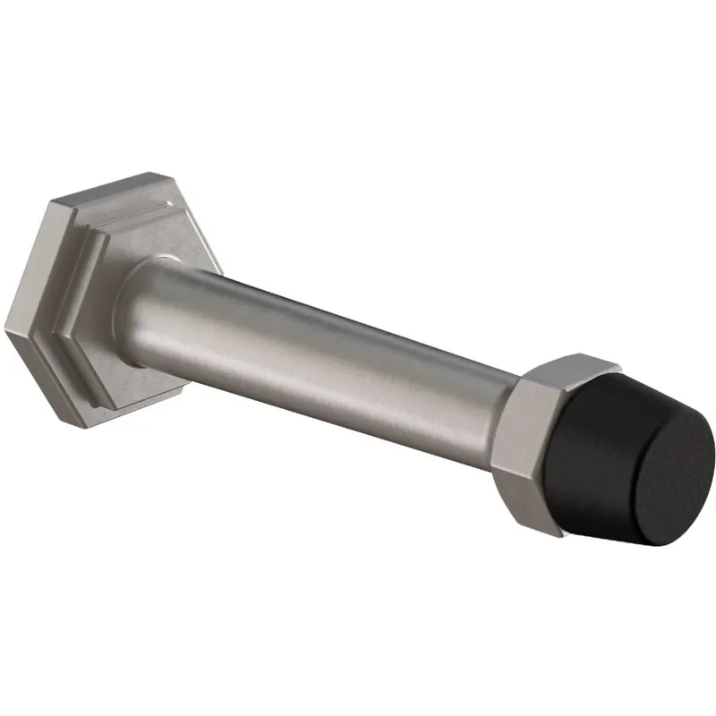 Powell Door Stop, Satin Nickel