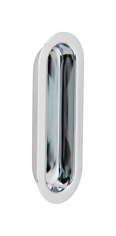 3-9/16 In. L Bright Chrome Brass Flush Pull - Model 223b26