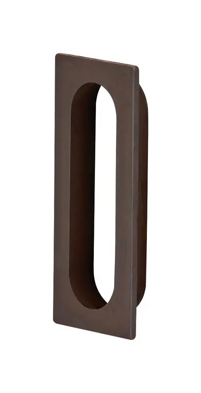 3-1/8 In. L Oil Rubbed Bronze Brass Flush Pull - Model 222b10b