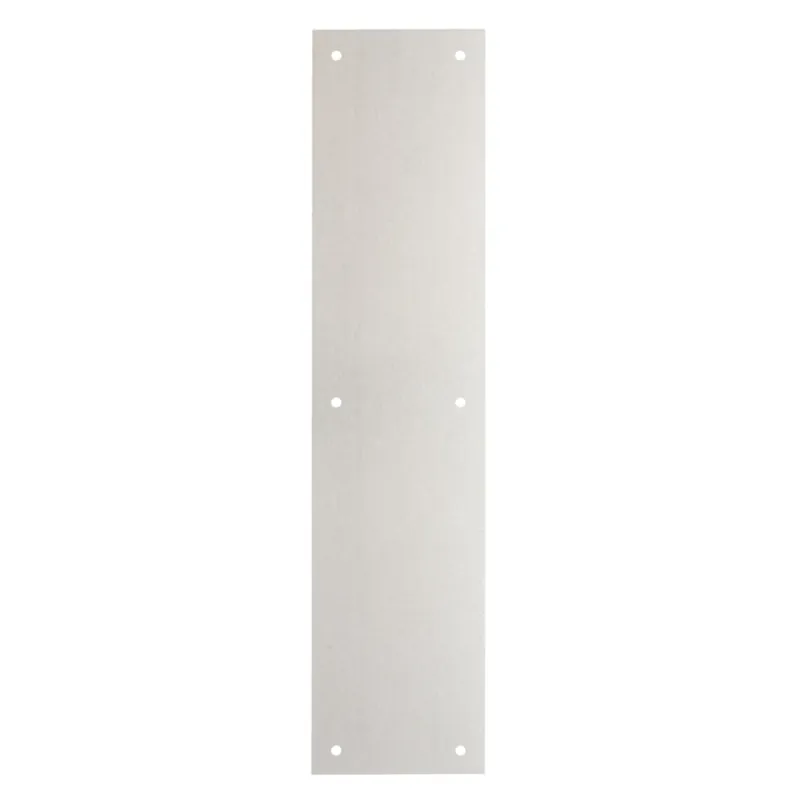 15 In. Satin Aluminum Push Plate For Doors - Model Bc41007