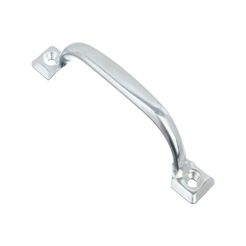 4.8 In. L Zinc-plated Silver Steel Screen Door Pull Handle For Lightweight Doors