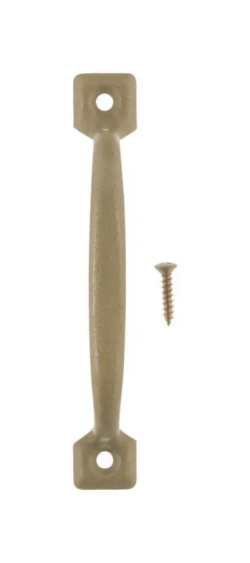 4.8 In. L Bright Brass Gold Steel Screen Door Pull Handle