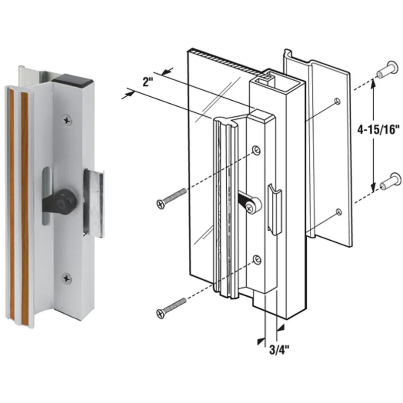 Prime-line Steel Outdoor Sliding Screen Door Latch/pull - Model 141706