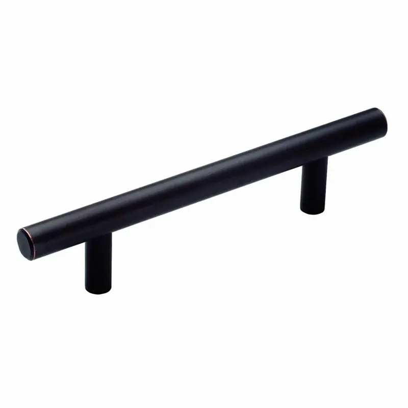 Amerock Bar Pulls Collection Contemporary Bar Cabinet Pull 3-3/4 In. Oil Rubbed Bronze Brown 1 Pk