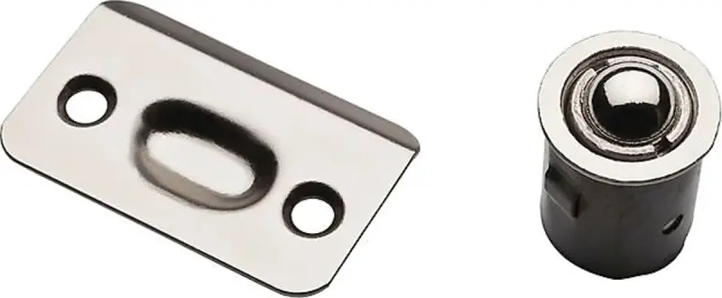 National Hardware Satin Nickel Steel Drive-In Ball Catch 5 In. 3 In. 1 Pk