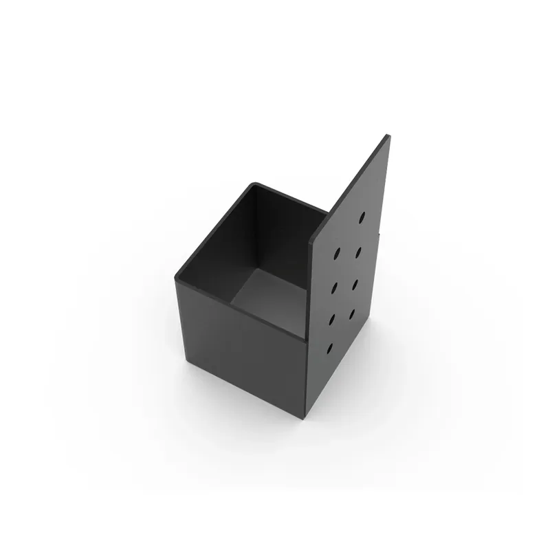 Toja Grid Knect Black Steel Mounting Bracket 14 Ga. 6 In. L