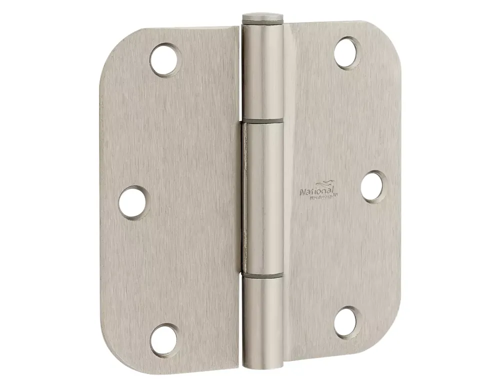National Hardware Squeak Guard 3.5 In. L Satin Nickel Door Hinge 3 Pk