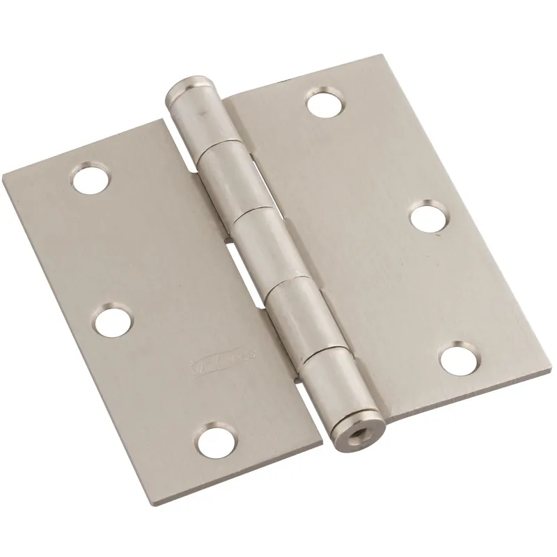 National Hardware 3.5 In. L Satin Nickel Door Hinge 1 Pk