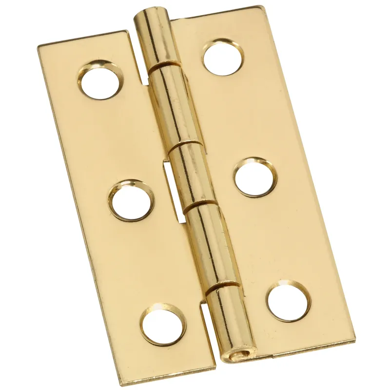 National Hardware 2 In. L Solid Brass Narrow Hinge 1 Pk