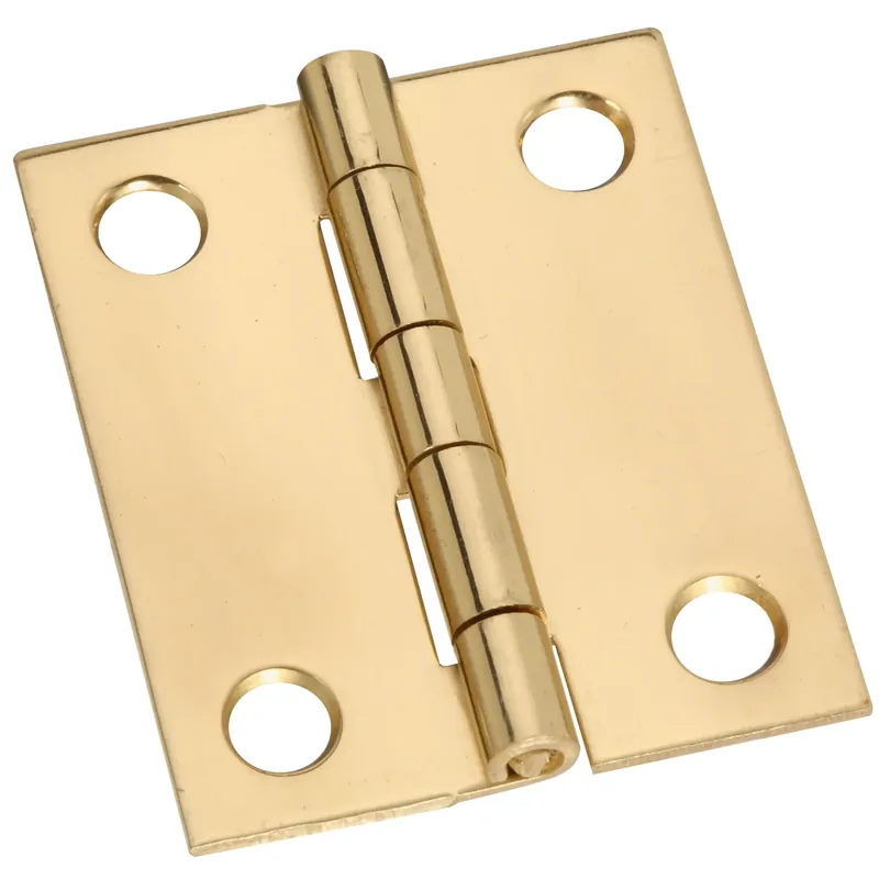 National Hardware 1-1/2 In. L Solid Brass Door Hinge 2 Pk