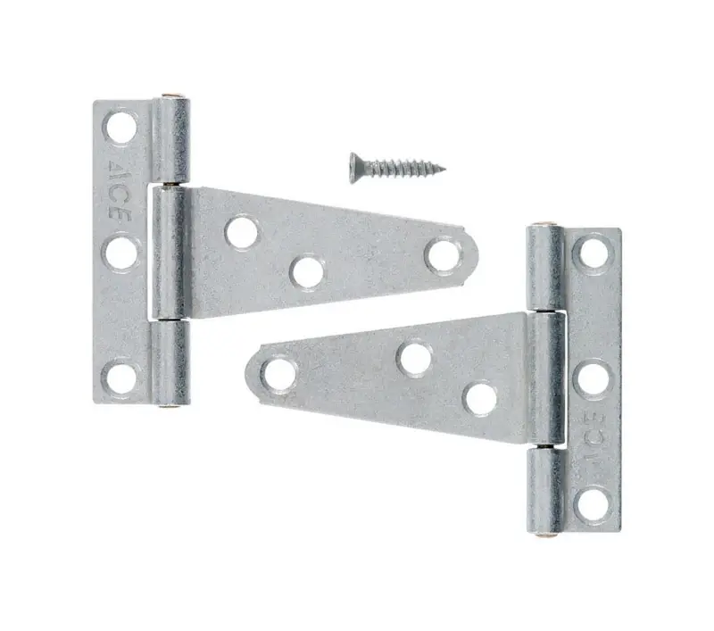 Ace 2 In. L Galvanized Light Duty T Hinge 2 Pk