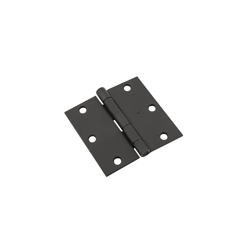 National Hardware 3-1/2 In. L Black Door Hinge 1 Pk