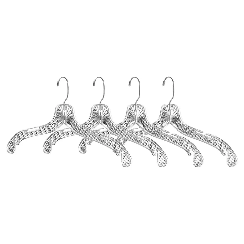 Whitmor 8.80 In. H X 16.8 In. W X 1.8 In. L Plastic Clear Hanger 4 Pk