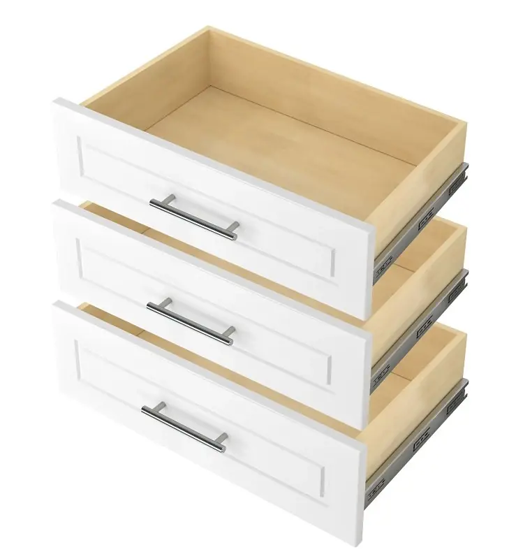 Deluxe Wood Laminate Drawer Set - 8 In. H X 14 In. W X 24 In. L