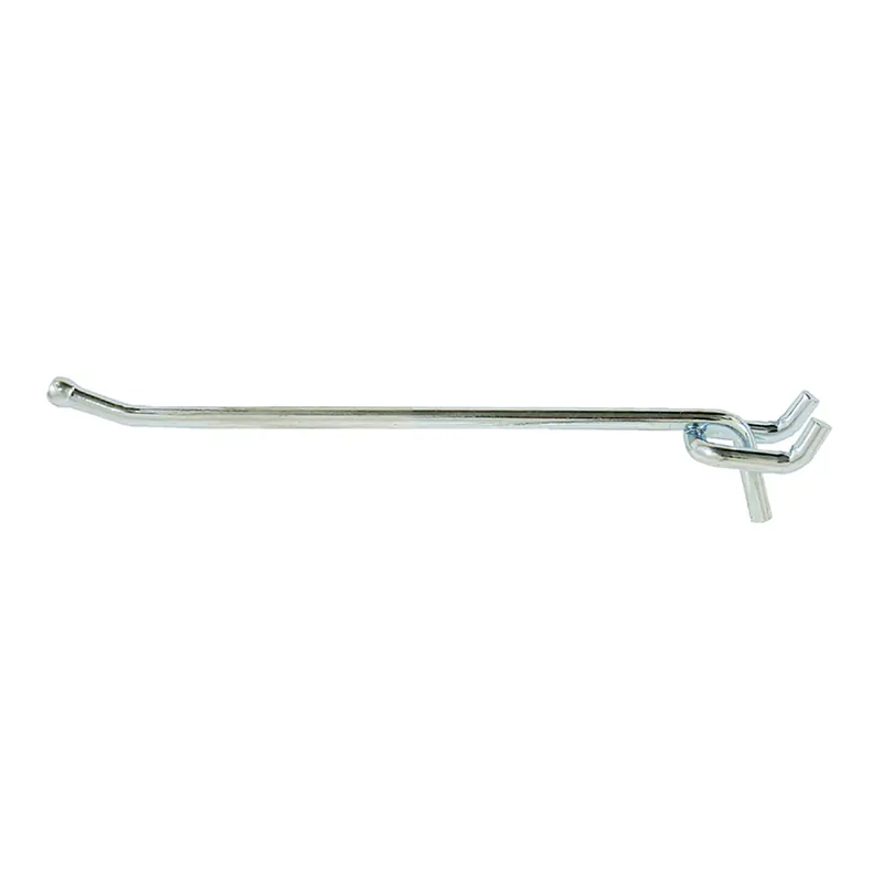 Crawford Zinc Plated Silver Steel 6 In. Peg Hooks 1 Pk
