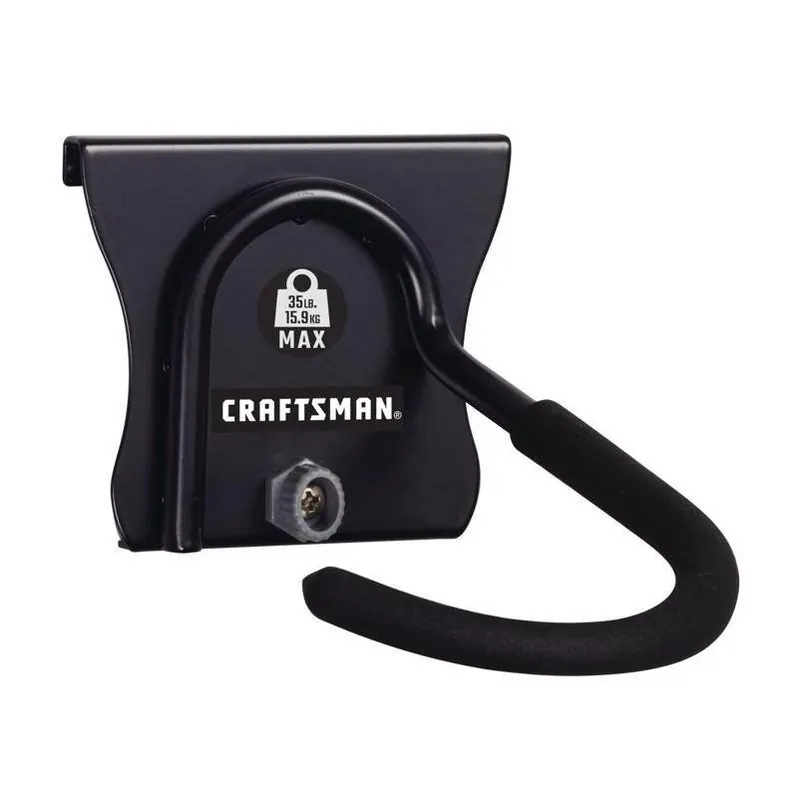 Craftsman Versatrack Heavy‑Duty Steel Bike Wall Mount – 35 lb Capacity, Black